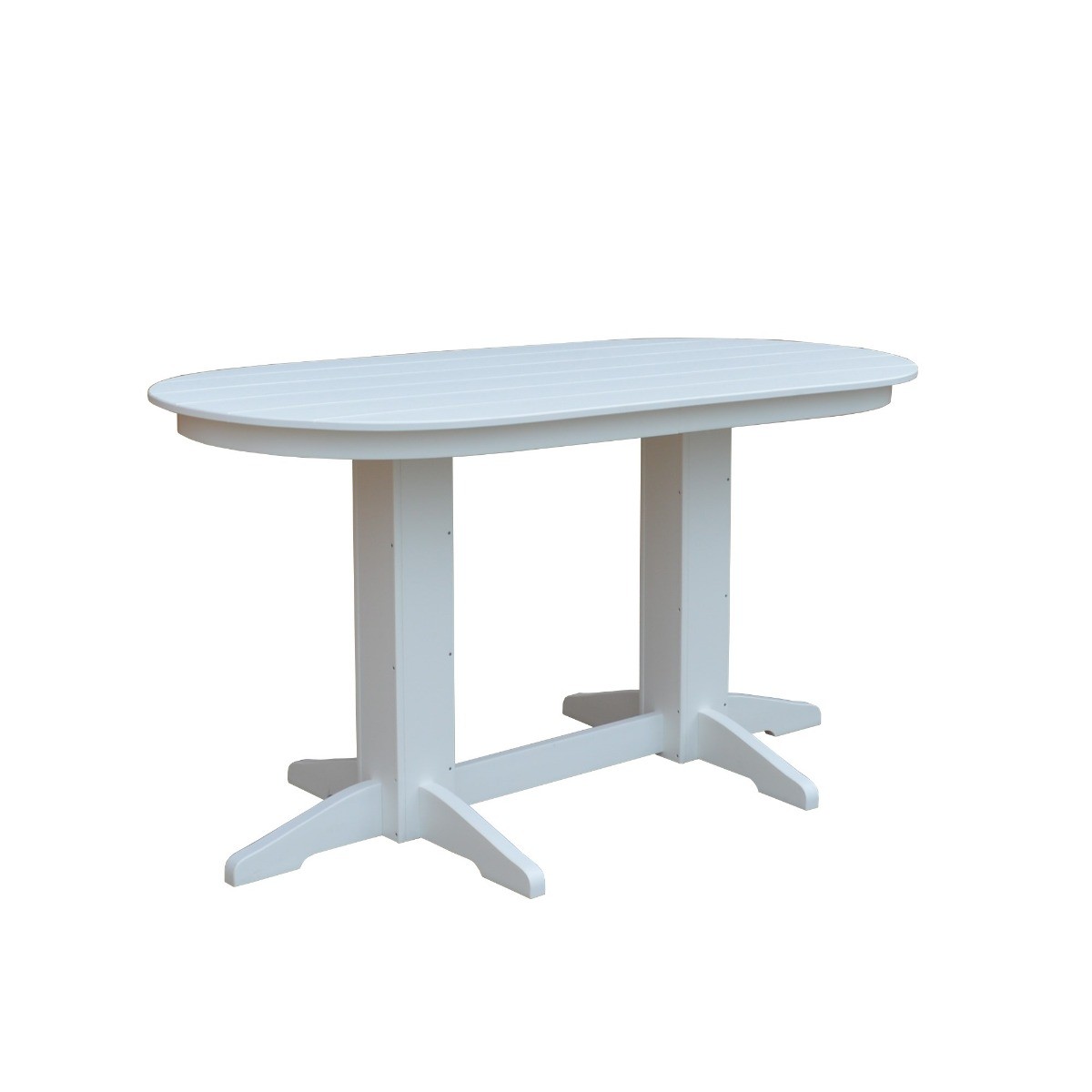 A L Furniture 6 Ft Oval Counter Table Stylish Outdoor Dining Option   4177 6 Ft Oval Counter Table Main 