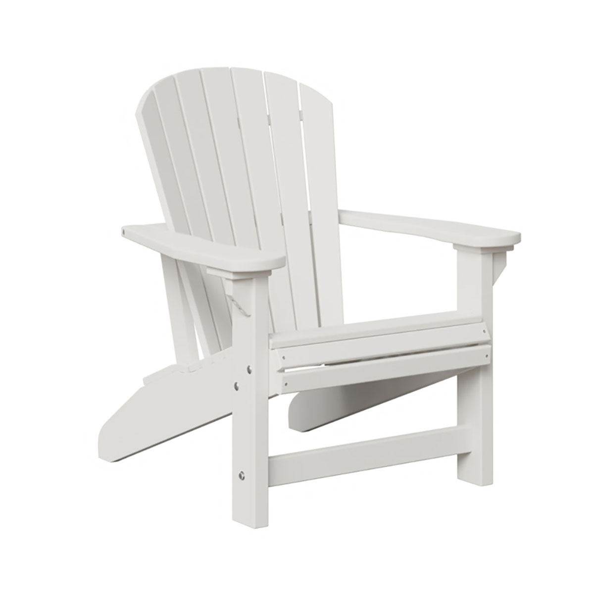 Shop The Amish Retreat Classic Adirondack Chair Handcrafted Comfort   Ac1 Classic Round Adirondack Chair White White 1 