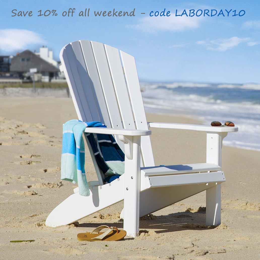 poly fan back adirondack chair