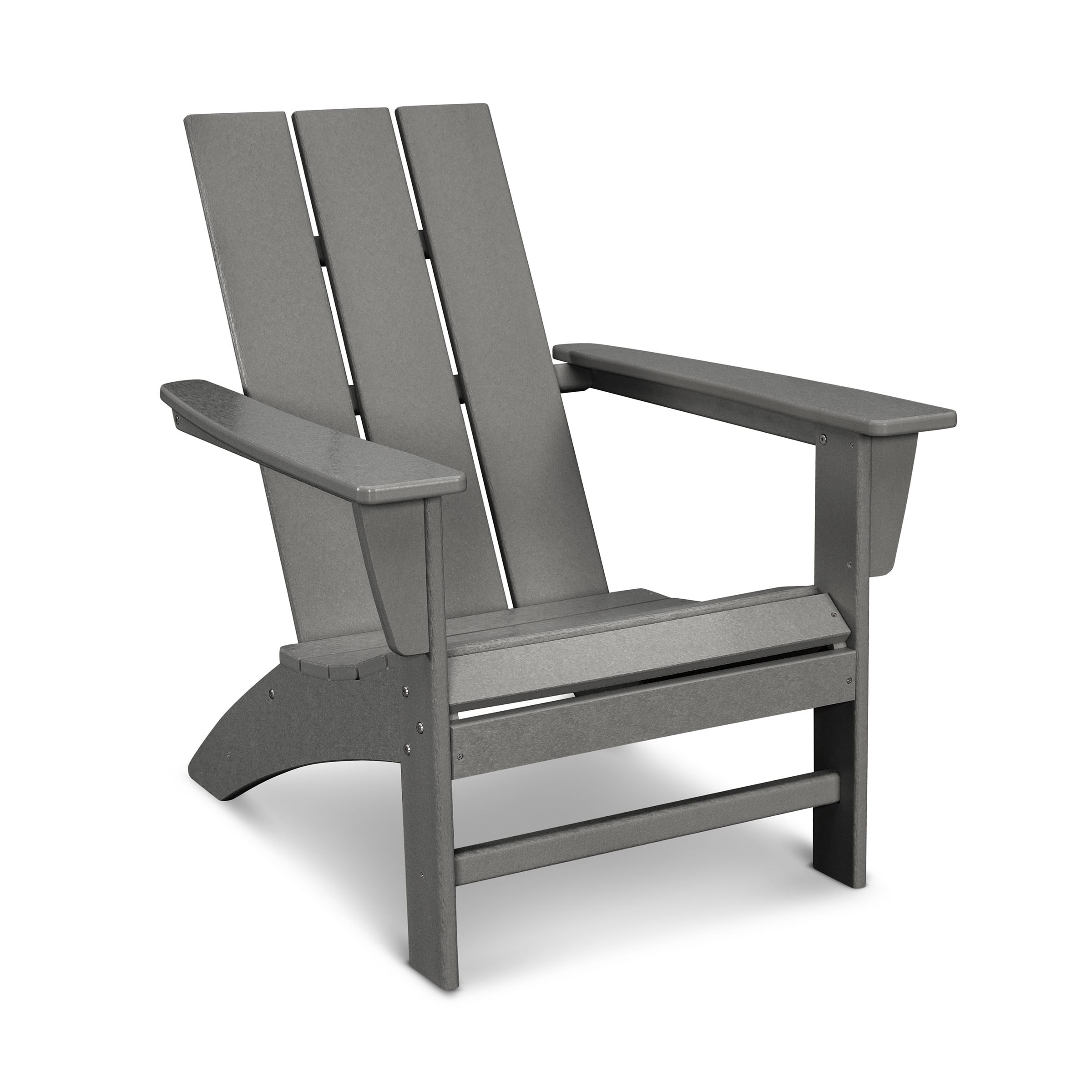 polywood ad420gy modern adirondack chair