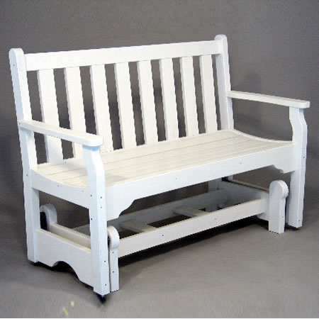 Siesta Poly Lumber Classic Gliding Garden Bench